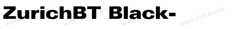 ZurichBT Black字体转换